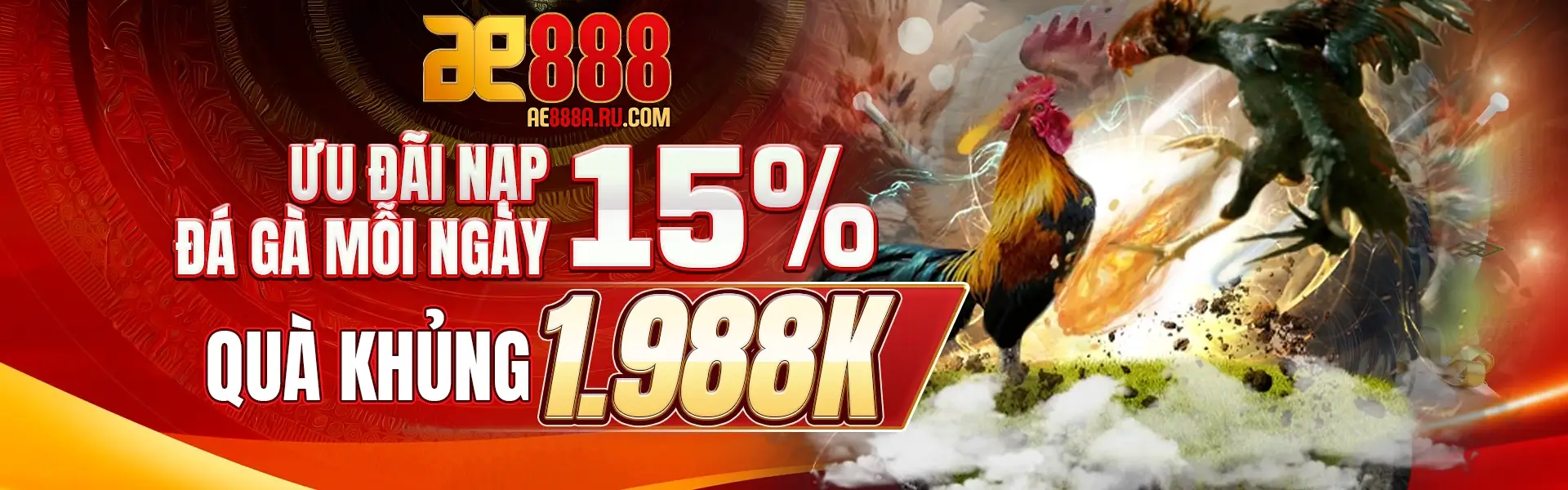AE888 Éc 🎖️ Link Đá Gà Trực Tiếp AE 888 Trà Đào Cam Xả 9/2026 1 banner AE888 ưu đãi nạp đá gà thomo